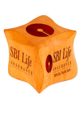 Wooden Dice Shaped Paper Weight